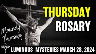 Thursday Rosary ᐧ Luminous Mysteries of the Rosary 💜 March 28, 2024 VIRTUAL ROSARY