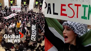 “Stop Genocide”: Pro-Palestinian protesters rally across US, Jewish pacifists arrested at Capitol