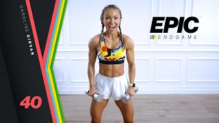 DISTINCT Dumbbell HIIT Workout - Full Body | EPIC Endgame Day 40