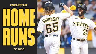 Top 10 Farthest Hit Home Runs of 2023 | Pittsburgh Pirates