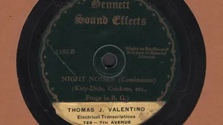 Gennett Sound Effects 1182 - Night Noises