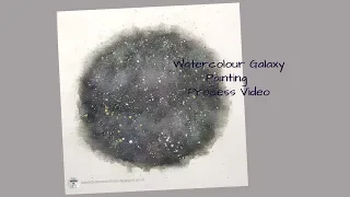 Watercolour Galaxy - Painting Process