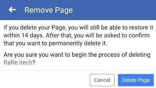 How to Delete Facebook Page Permanently |Delete Facebook Page on Phone