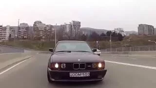 BMW M5 E34  STREET DRIFT !EXTREME! Giorgi Tevzadze R I P
