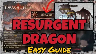 RESURGENT DRAGON End Game TOP DAMAGE 171M! NO TIMER! 6 Teams - Dragonheir: Silent Gods