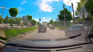 DRIVING through Bucharest, Romania