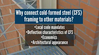 How Do You Connect Cold-Formed Steel Framing to Other Materials?
