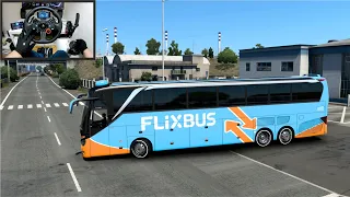 New Luxury Bus Delivery for FLIXBUS - Euro Truck Simulator  2 - Logitech G29 Setup + Handbrake