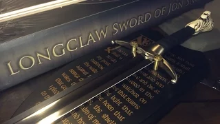 Game of Thrones: John Snow Longclaw Sword Unboxing! "Valyrian Steel"