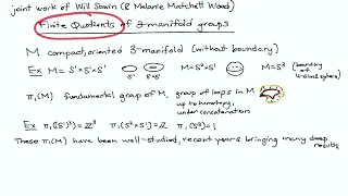 Talk by Prof. Melanie Matchett Wood in TMC Distinguished Lecture Series