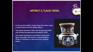 HEADDRESS FRONTLET AND TLALOC VESSEL ARTIFACTS/ YOU TEACH IT PRESENTATION