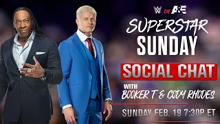 WWE Superstar Sunday on A&E | Pre-Game Chat + Trivia with Booker T & Cody Rhodes