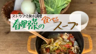 テレビで石ちゃんにまいう〜と言われた【ストウブで無水調理！春野菜の食べるスープ】