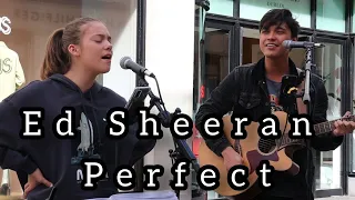 BREATHTAKING harmonies from Jacob! | Ed Sheeran - Perfect | Allie Sherlock & Jacob Koopman Cover