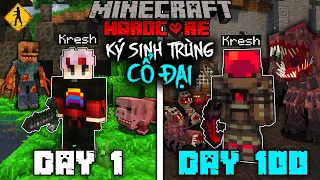 Kresh Tóm Tắt 100 Ngày Sinh Tồn Trong Minecraft Ký Sinh Trùng Cổ Đại Siêu Khó !!