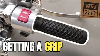 Honda Shadow 750 Aero: How to INSTALL new GRIPS!