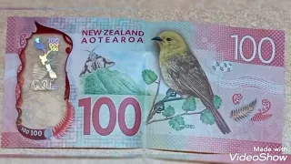 New Zealand & 100 dollars,note value and price rare .