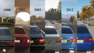 BMW M5 Evolution Complete History E28 to F90 Forza Horizon 4 Logitech G920 gameplay