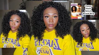 Outre PreStyled Wig HALO STITCH BRAID 18 13x2 lace frontal  | Outre Halo Stitch Braid 18