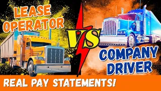 Who Makes MORE Money? Lease Operators OR Company Drivers (Pay Comparisons)
