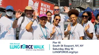 Join us at the LUNG FORCE Walk - NYC!