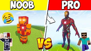 NOOB vs PRO: I Cheated in IRONMAN BUILD CHALLENGE in Minecraft