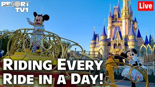 🔴Live: Riding Every Ride at Magic Kingdom in One Day - Walt Disney World Live Stream