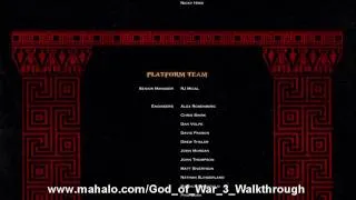 God of War III Walkthrough - The Credits HD
