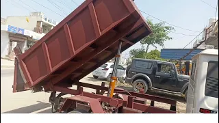 Bolero Mahindra Tipper Hydraulic Body #hoppertipper #customization body work more info 8745079414