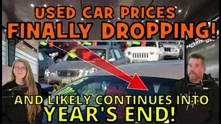 USED CAR PRICES ARE FINALLY DROPING IN 2023! LIKELY TO CONTINUE INTO YEARS END! The Homework Guy