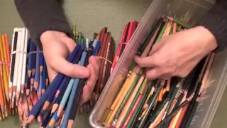 Sorting Pencils (ASMR trigger sounds, soothing, relaxing, intense tingles)