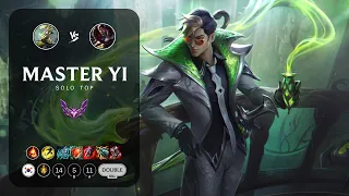 Master Yi Top vs Darius - KR Master Patch 13.22