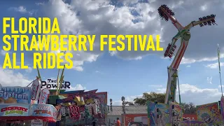 FL Strawberry Festival - ALL Rides, Coasters, Flats, Off-Rides