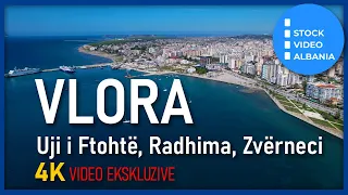 VLORA - Radhima, Uji i Ftohtë, Zvërneci, Laguna e Nartës #4k #albania #sva