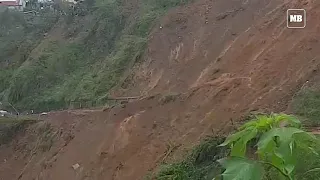 Search and retrieval operations at a landslide area in Benguet