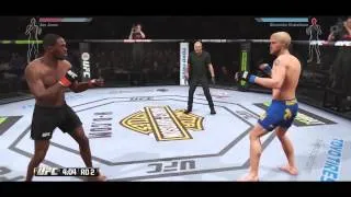 EA UFC 2 - FULL FIGHT GAMEPLAY Jones vs Gustafsson ENDING 1