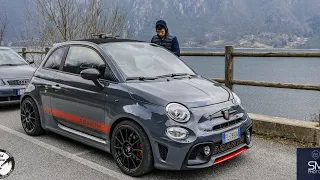 VADO AL LAVORO IN MACCHINA ABARTH 695 POV