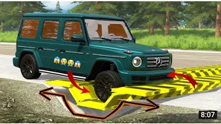 Car vs Upside Down Speed Bumps -BeamNg Drive Ultimate Edition Compilation Pc gameplay