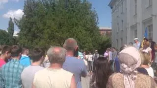 Освобождение Северодонецка 22.07.2014 Гімн України