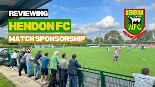 Hendon FC hospitality review | Match Sponsorship | The Padded Seat