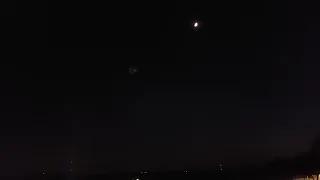 strange light moving across the night sky.