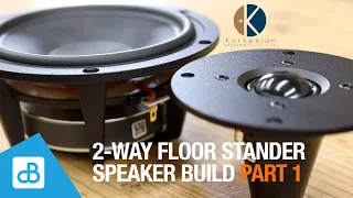 Building a 2-Way Floor Stander Speaker with Kartesian Drivers PART 1 - by SoundBlab