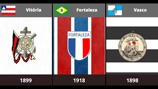 Evolução Do Escudo das Equipes do Brasileirão 2024
