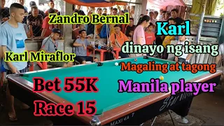 Money Game!! Karl Miraflor 🆚️ Zandro Bernal | Bet 55K | Race 15