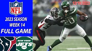 Houston Texans vs New York Jets Week 14 FULL GAME 12/10/23 | NFL Highlights Today