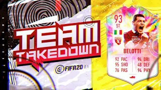 Fifa 20 Team Takedown!!! SUMMER HEAT BELOTTI!!!