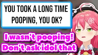 Fans Praise Miko When She’s at the Toilet, but Deny It After【ENG Sub / Hololive】