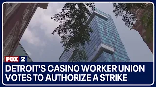 Detroit's casino worker union votes to authorize a strike