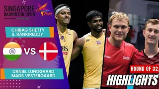 Rankireddy/Shetty (IND) vs Lundgaard/Vestergaard (DEN) - R32 | Singapore Open 2024