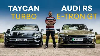 Audi RS E-Tron GT vs Porsche Taycan Turbo: Head To Head | 4K